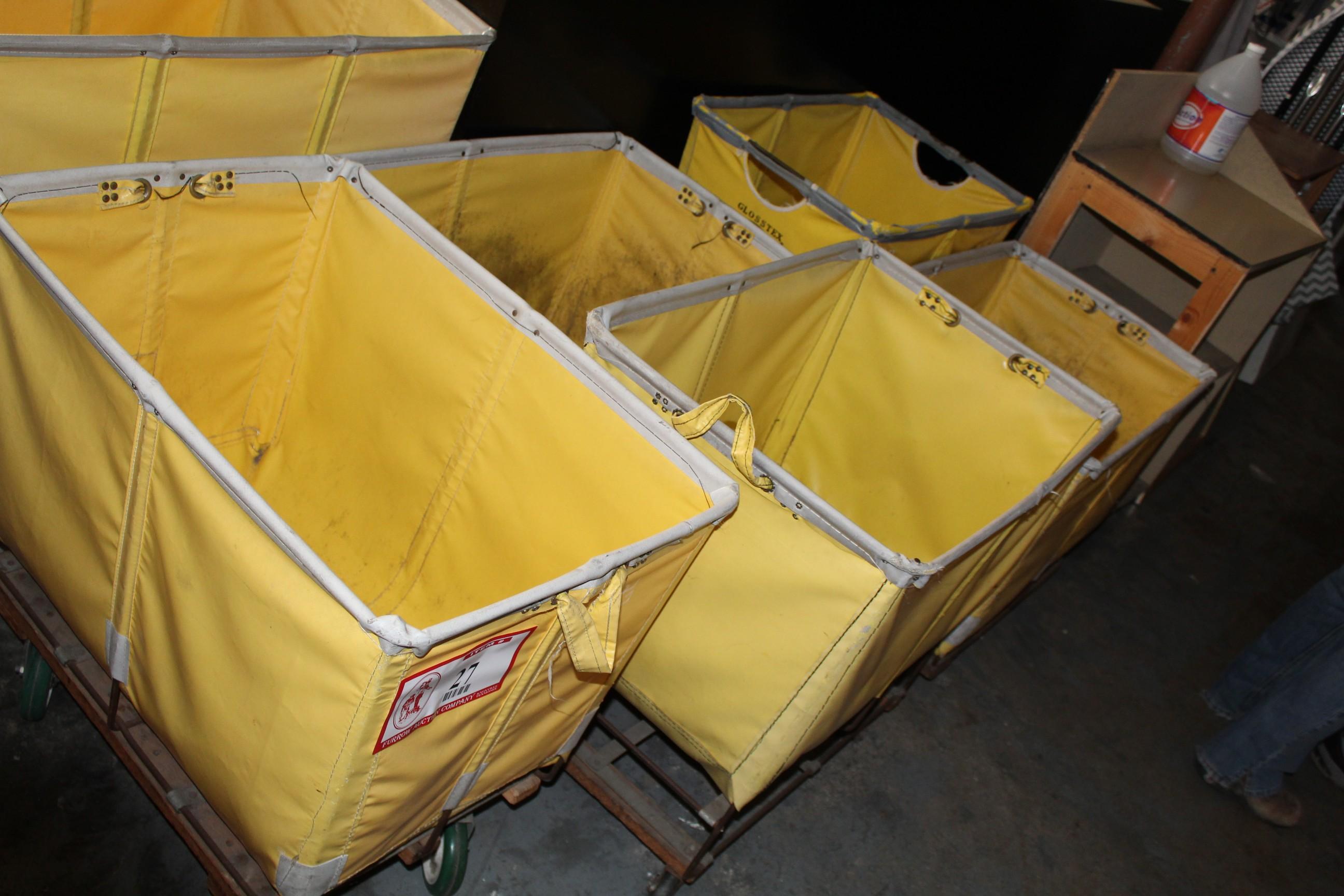 (5) Dandux Glosstex 4 Bushel Soft Fabric Carts