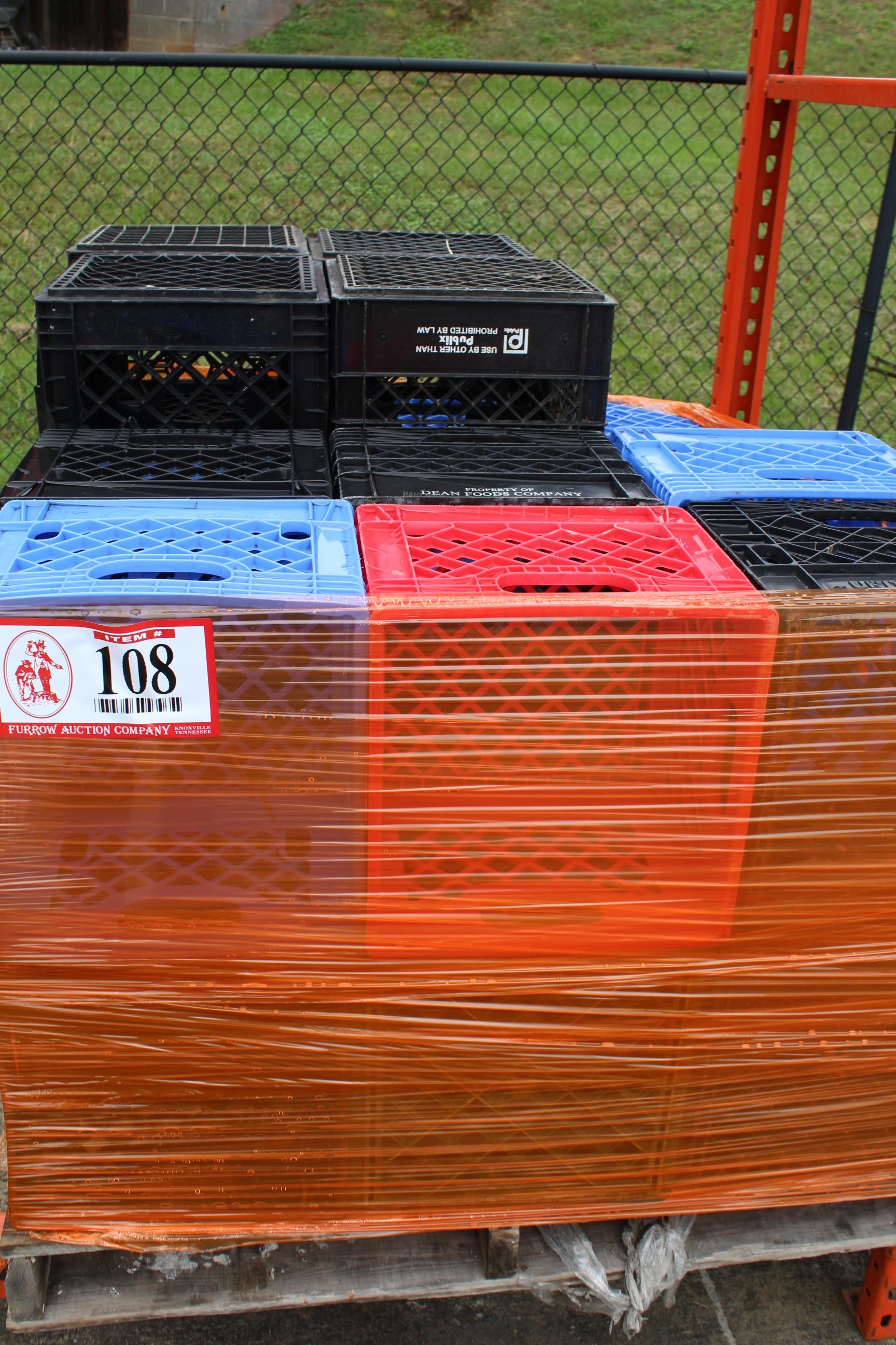 Pallet Of Milk Crates