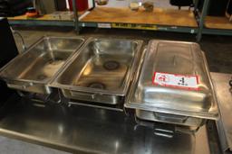 (3) Chafing Dishes W/ Warming Lids