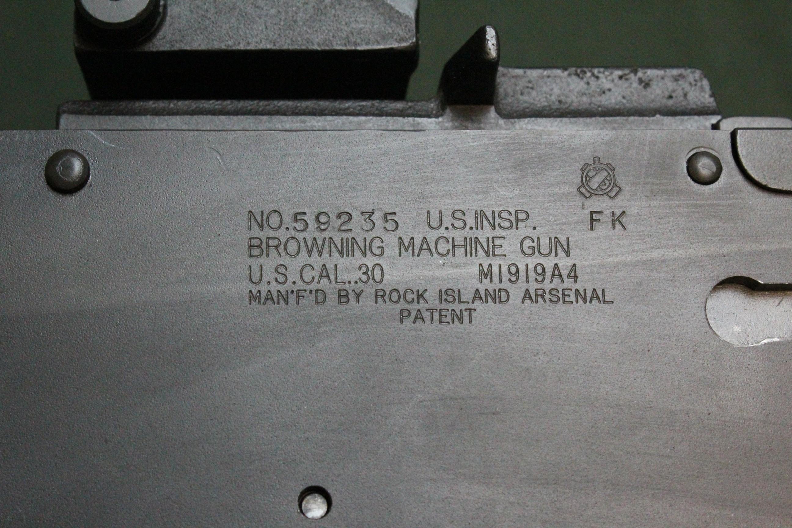 T &S / Browning 1919A4 .308 NATO Semi Automatic