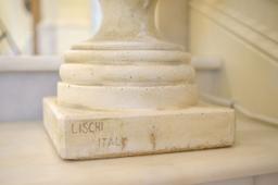 Pair (2) of cast planters, Italian style, Approx.  26"H x 18"W
