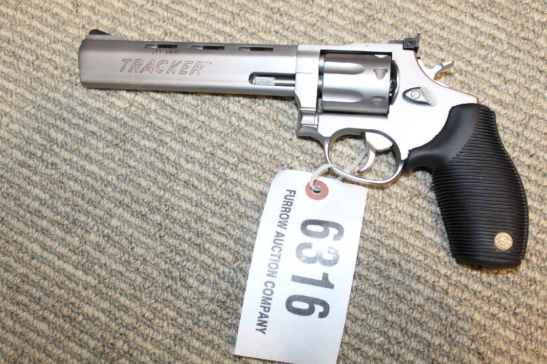 Taurus Tracker, .17mm Hmr, Revolver, 7 Shot, Stainless, S/n Vj988877. Locat