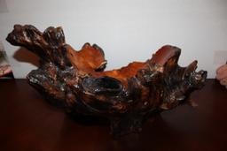 Polished Tree Wood Center Piece, 17" L X 12" D X 11" H