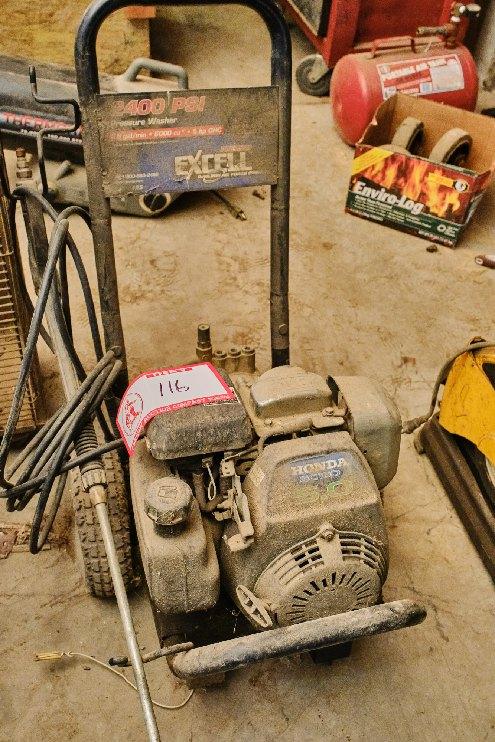 Excel 5hp 2400 Psi Gasoline Power Pressure Washer