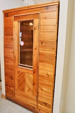 Indoor Sauna With Cedar Cabinet, 48" W X 47" D X 80.5" H