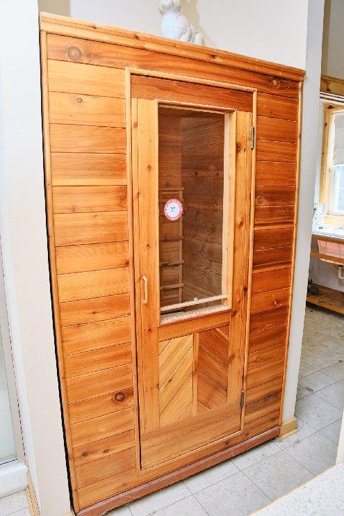 Indoor Sauna With Cedar Cabinet, 48" W X 47" D X 80.5" H