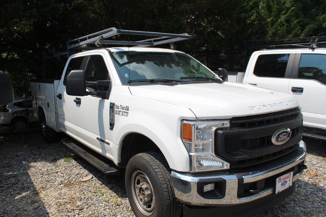 2021 Ford F350 6.7 Power Stroke Diesel, Utility Bed, Ladder Rack, 74,720 Mi