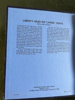 Large Cent Album, Coins Collected: 1802, 1803, 1810, 1816, 1817, 1818, 1819