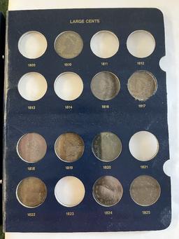 Large Cent Album, Coins Collected: 1802, 1803, 1810, 1816, 1817, 1818, 1819