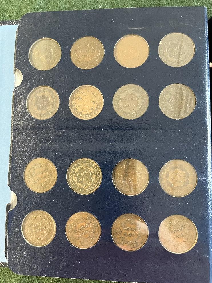Large Cent Album, Coins Collected: 1802, 1803, 1810, 1816, 1817, 1818, 1819
