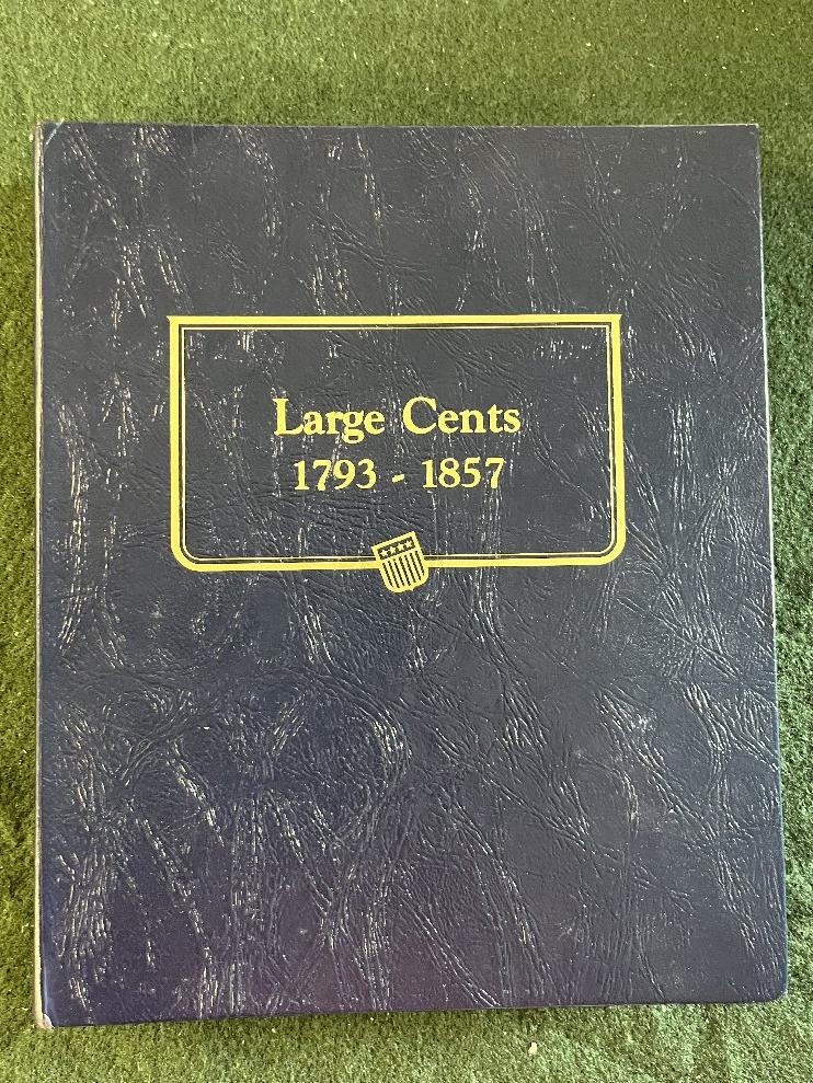 Large Cent Album, Coins Collected: 1802, 1803, 1810, 1816, 1817, 1818, 1819