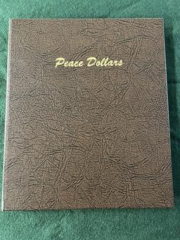 Peace Dollar Album with 10 to include: 1922, 1922-S, 1923, 1924, 1924-S, 19