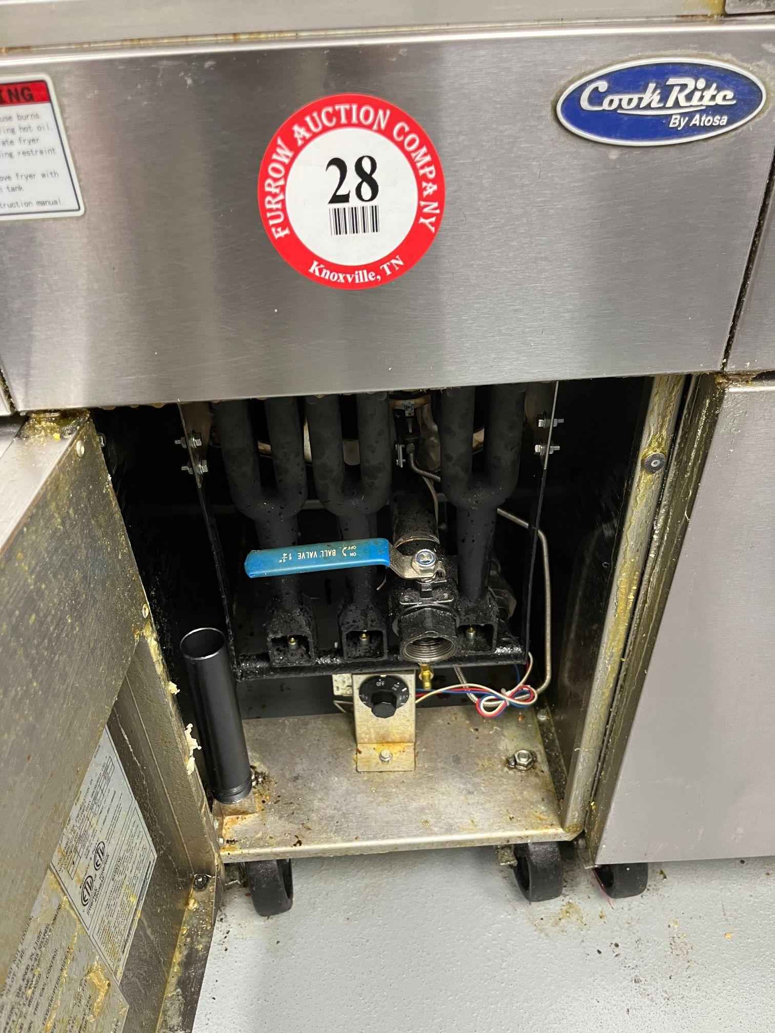 Cook Rite Gas 2 Basket Deep Fryer ATFS-40 (37" H x 16" W x 31" D)