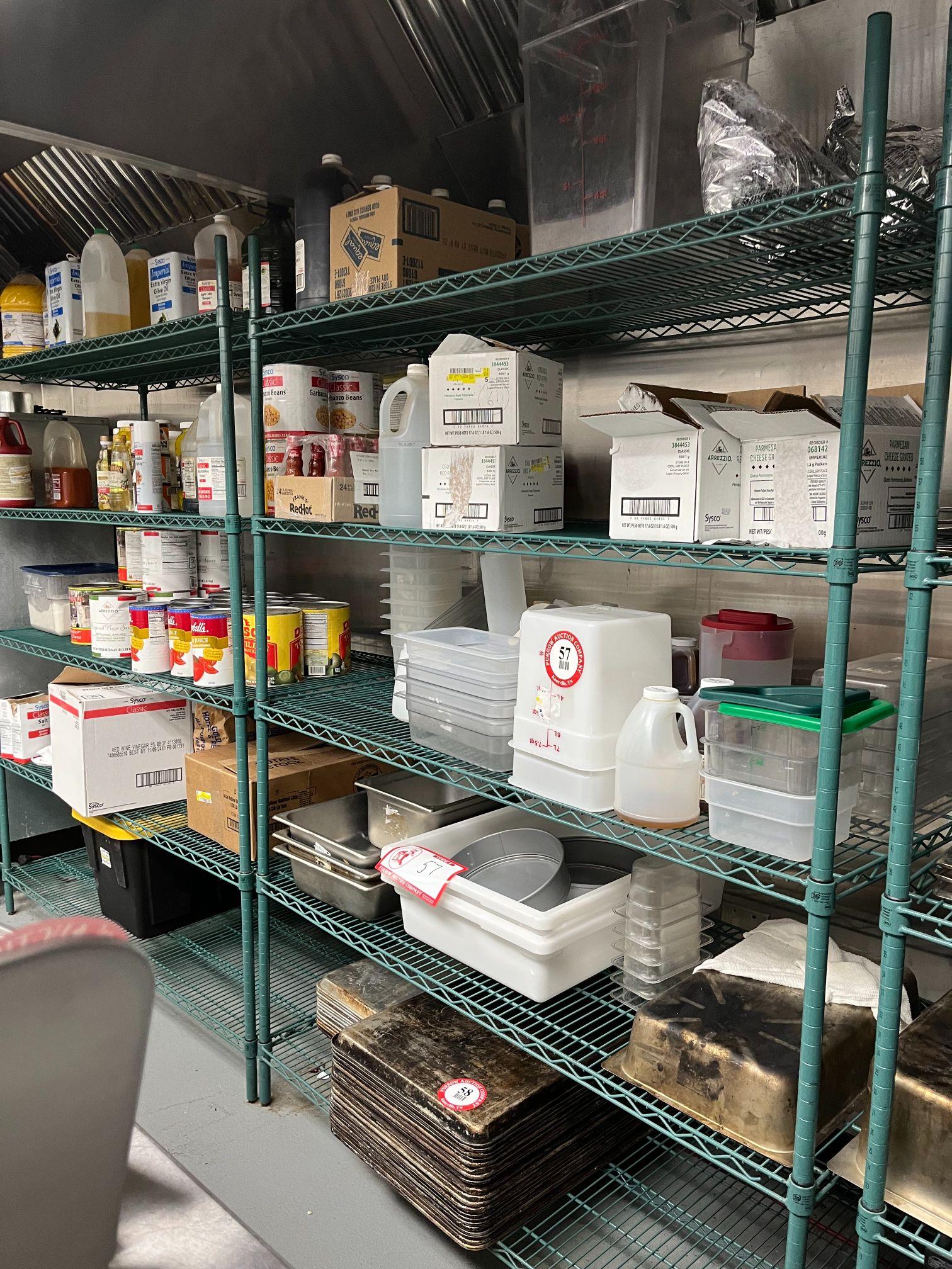 (4) Shelves (53" W x 24" D x 77" H)