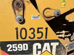 CAT 259D Skid Steer Loader with GP Bucket