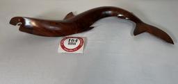 Wooden Shark by Len Brown, Pitcairn Island, #2 of 5 (Wall hanger)