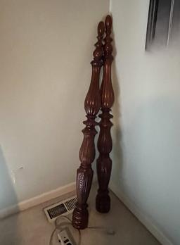 Full Size Cherry Finish Bed with Headboard & Footboard