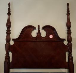 Full Size Cherry Finish Bed with Headboard & Footboard
