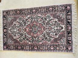 2 Oriental Style Throw Rugs, One 41" x 30", One 43.5" x 29.75"