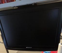 (1) Sony 38" Flat Screen TV with Remote plus (1) Sansui 19" Flat Screen Mon