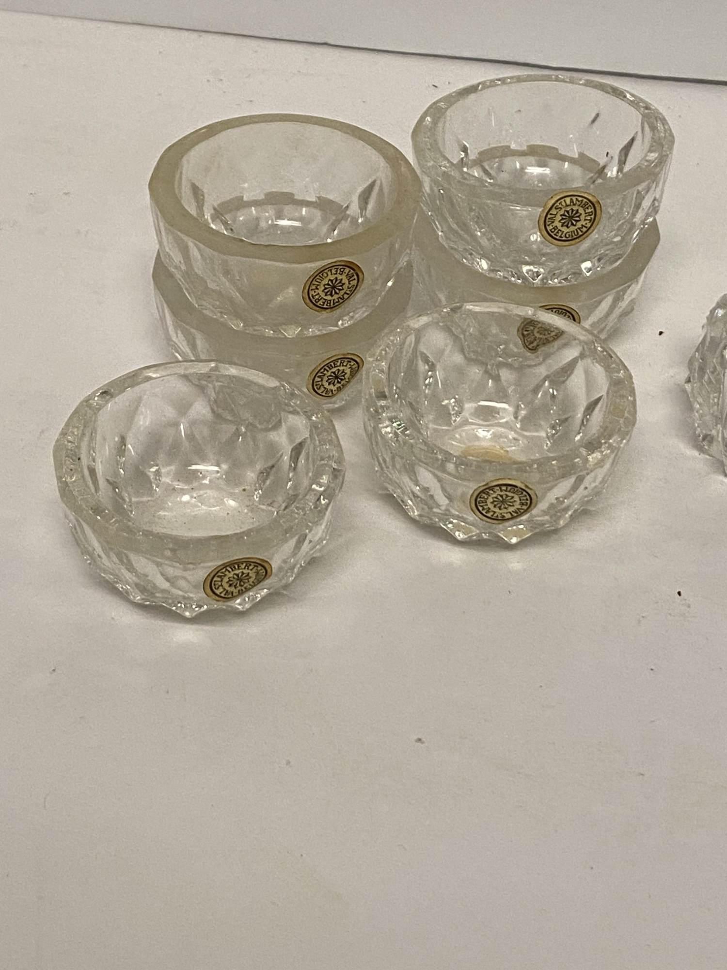 12 GLASS SALT CELLARS