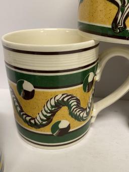 SET OF 8 WINTHROP & SWANN MOCHAWARE MUGS