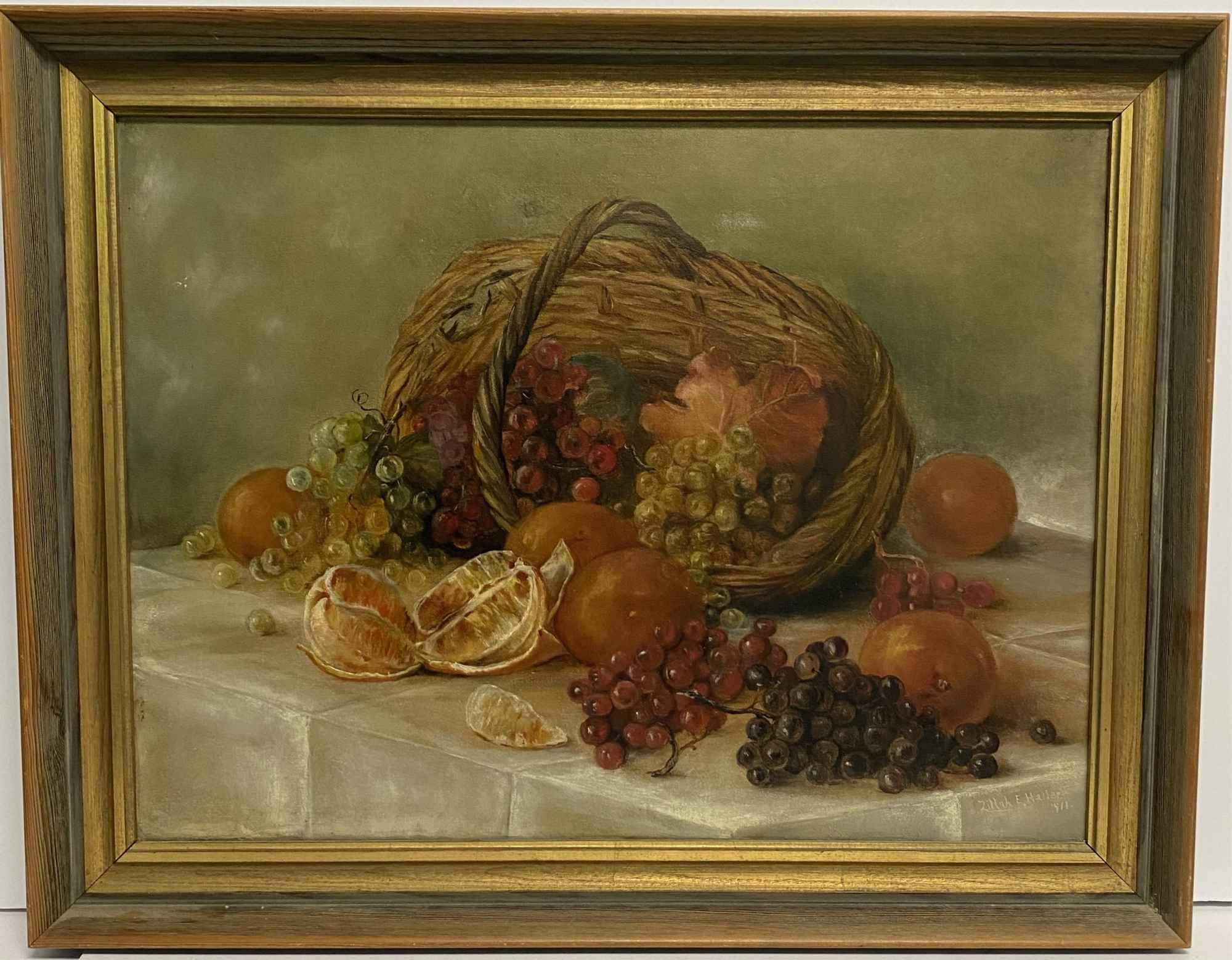 ZILLAH E. HALLER SIGNED STILL-LIFE