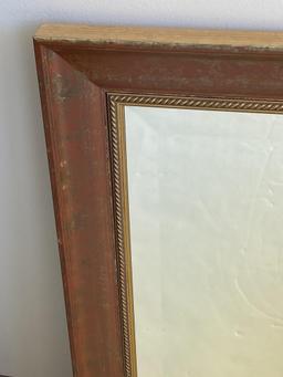 MIRROR WITH PAINTED FRAME