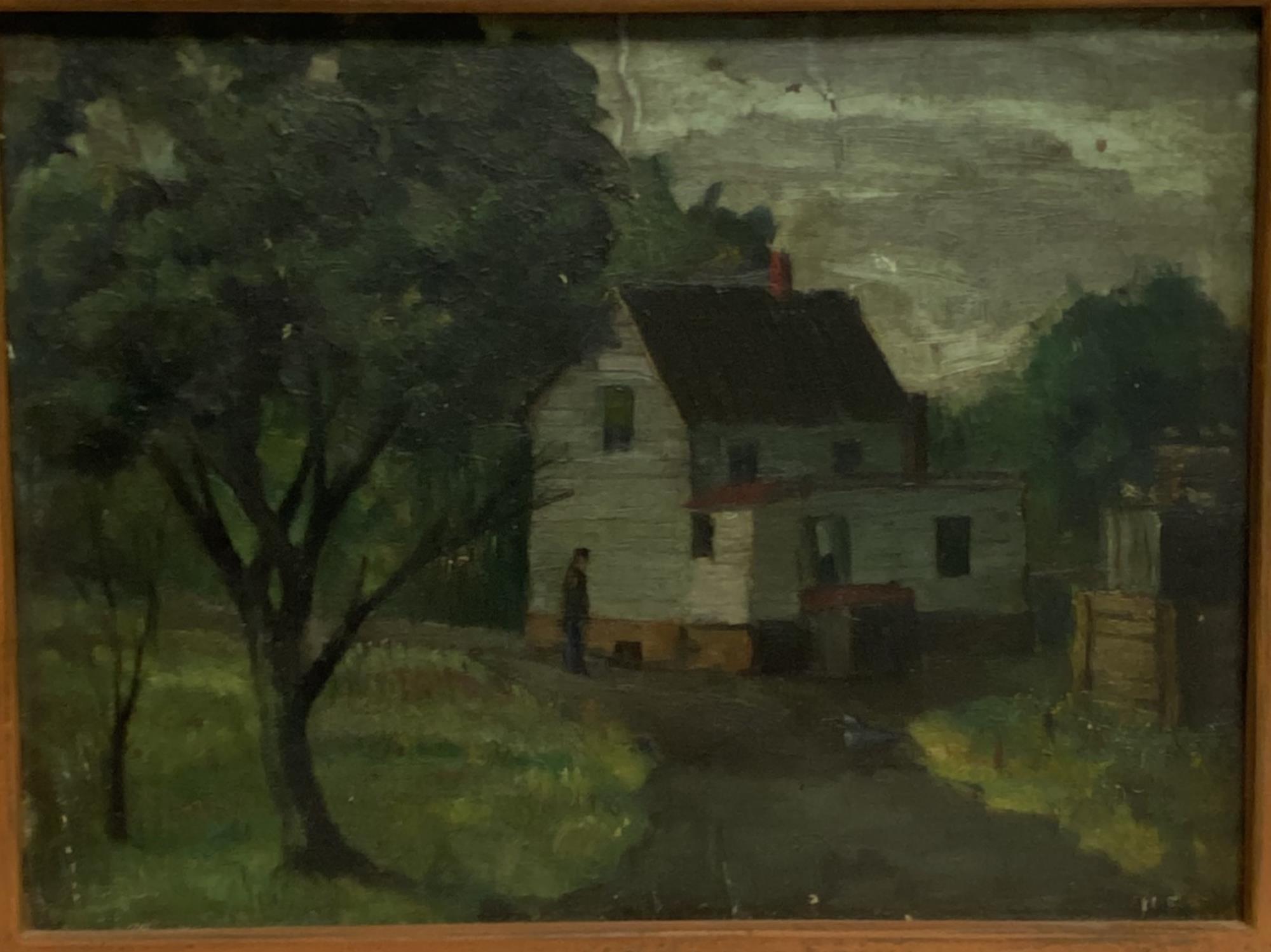 OIL ON BOARD - "THE FARM"