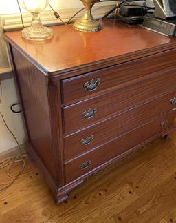 FOUR DRAWER CHERRY CHEST OF DRAWERS