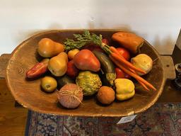 LARGE DOUGH BOWL & FRUIT / VEGATABLE