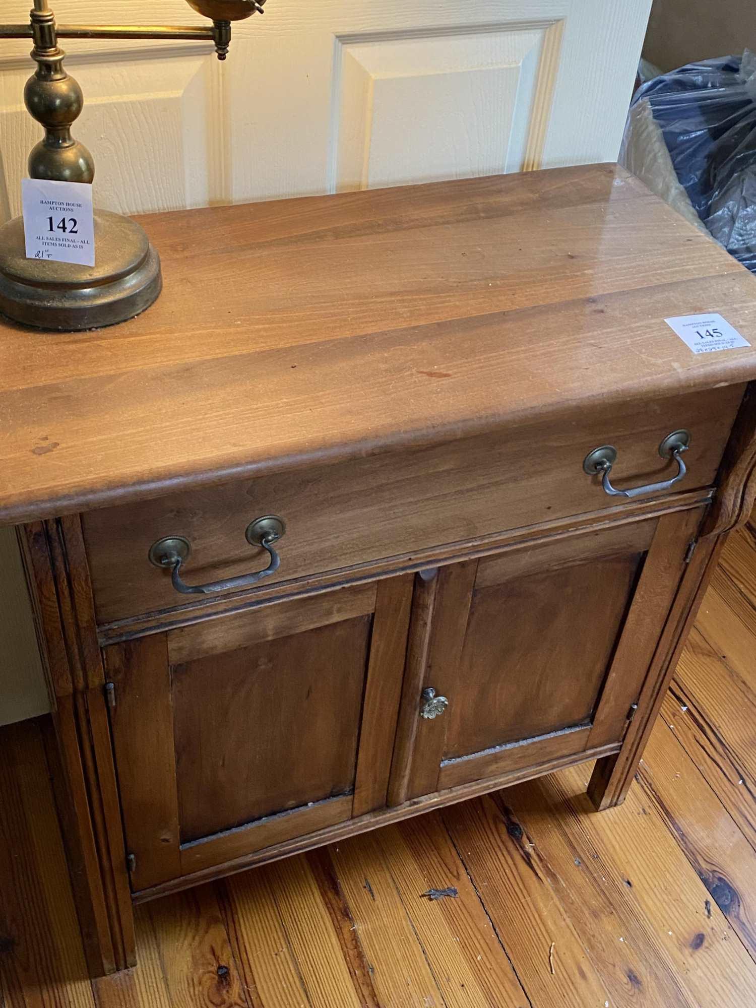 WASHSTAND WITH DRAWER & CABINET