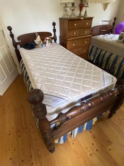 PAIR OF CANNONBALL STYLE TWIN BEDS