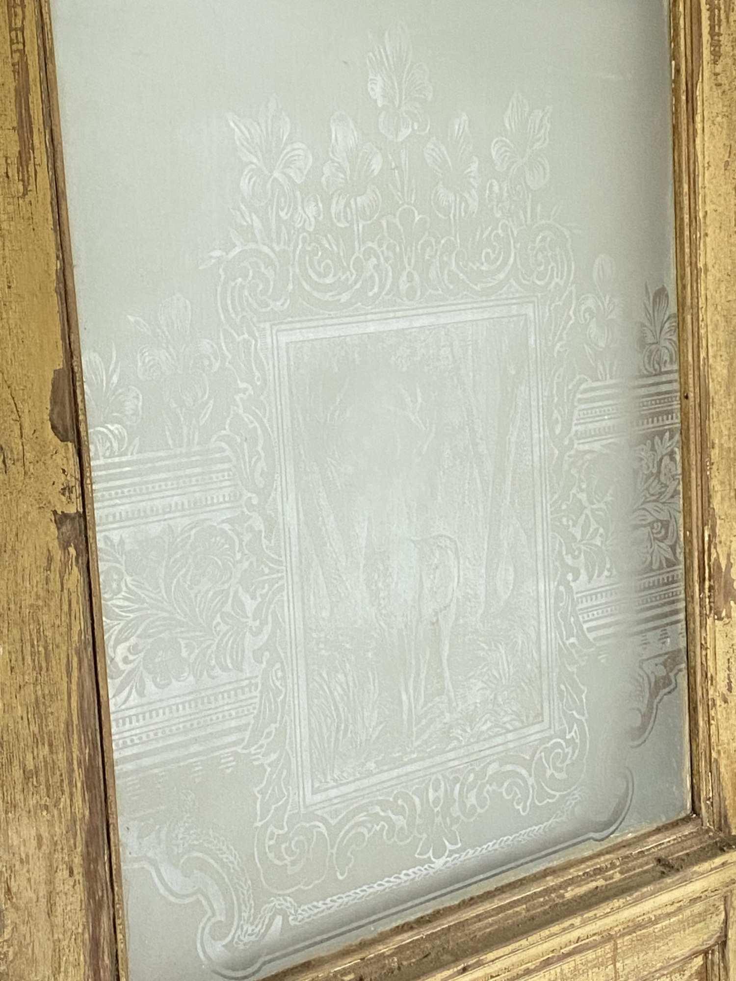 FABULOUS VINTAGE DOOR WITH ETCHED GLASS PANE