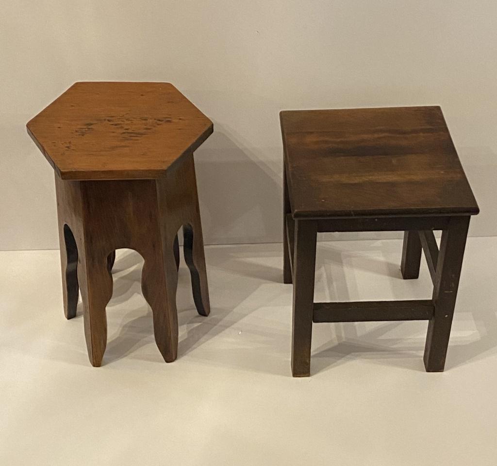 PAIR OF DIMINUTIVE TABLES