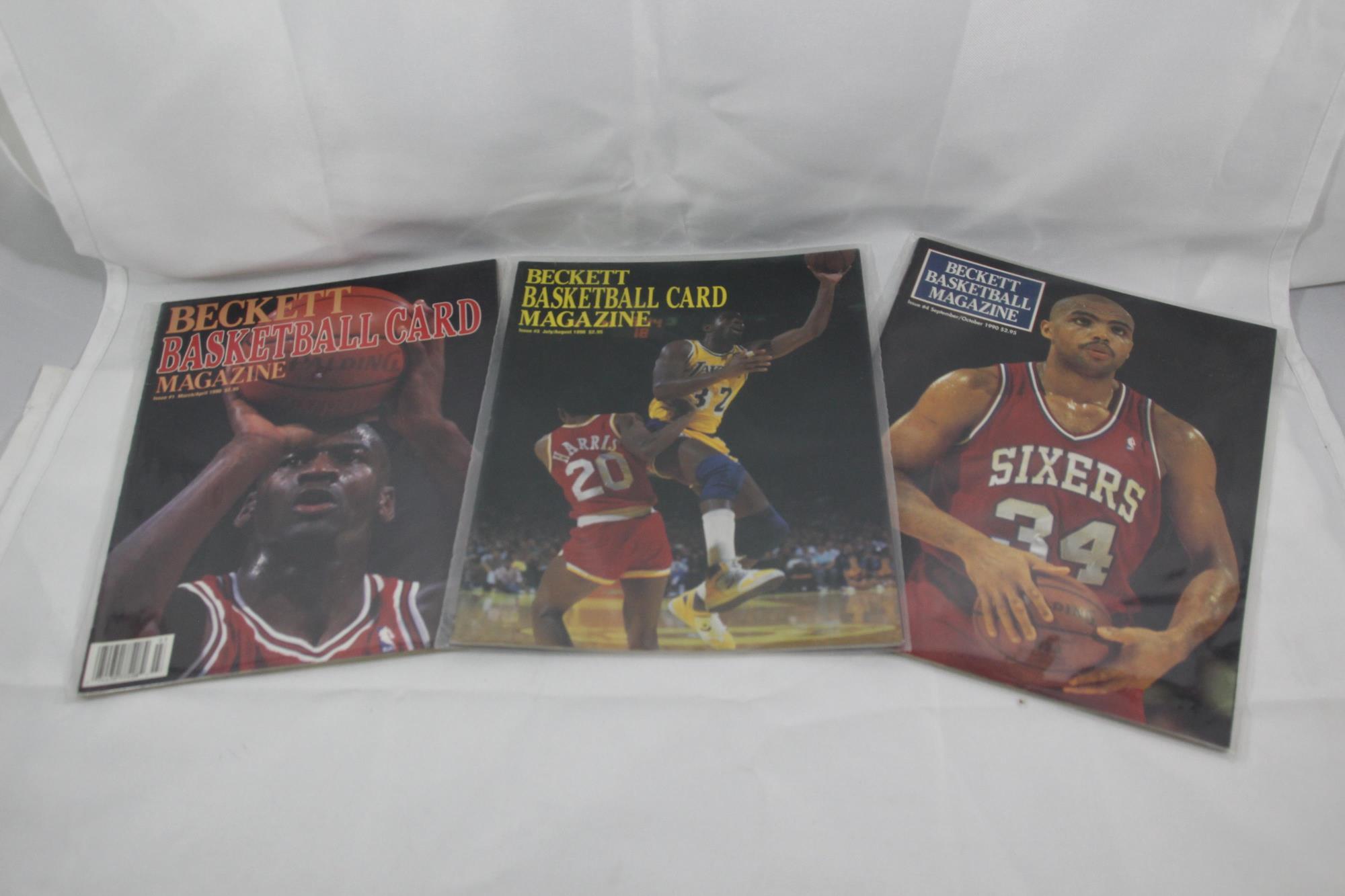 BECKETT BASKETBALL CARD MAGAZINE 3 ISSUES