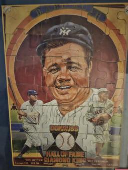 DONRUSS  BABE RUTH PUZZLE FRAMED