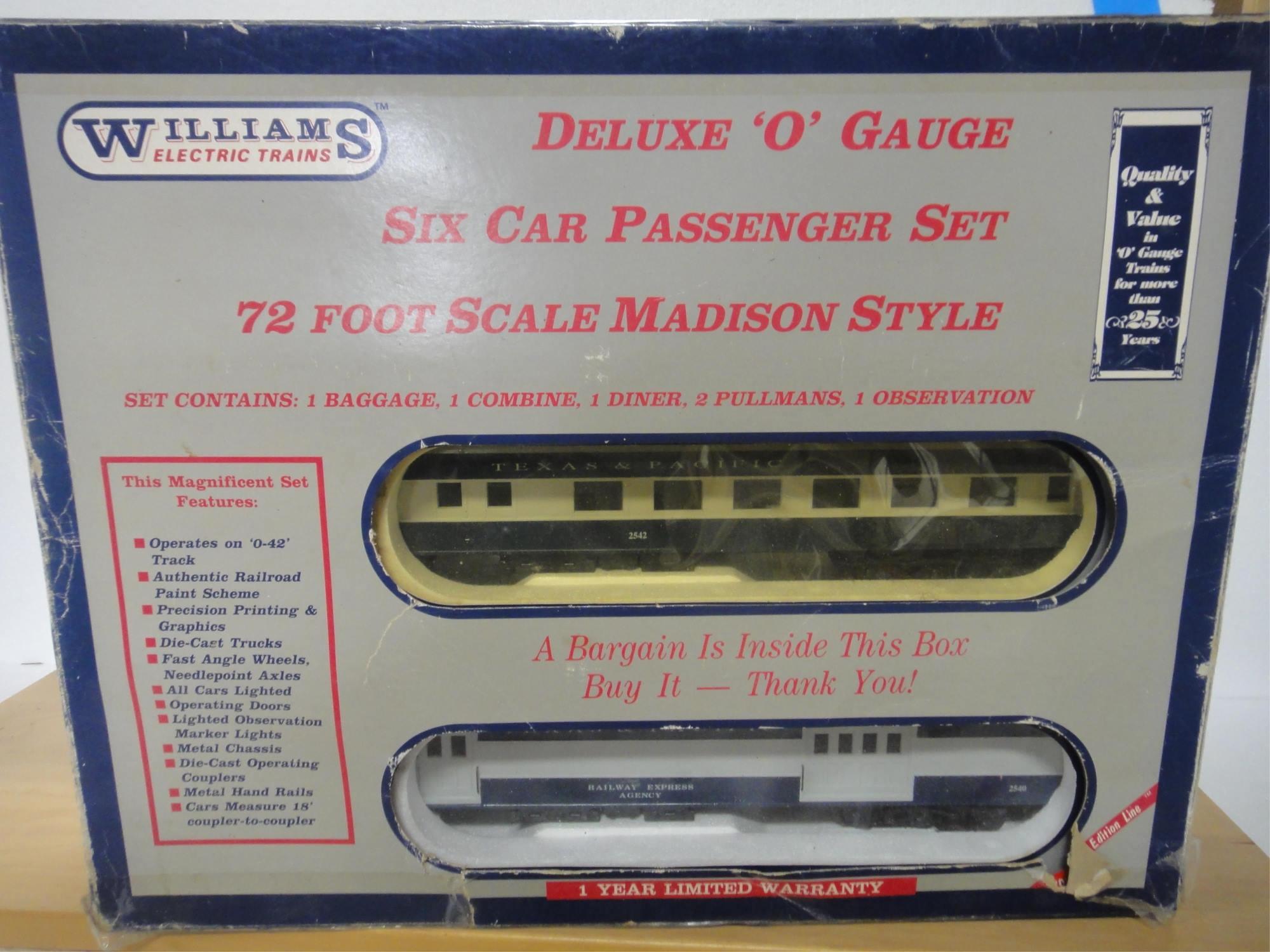 5 WILLIAMS MADISON 72' PASSENGER CARS TEXAS AND PA