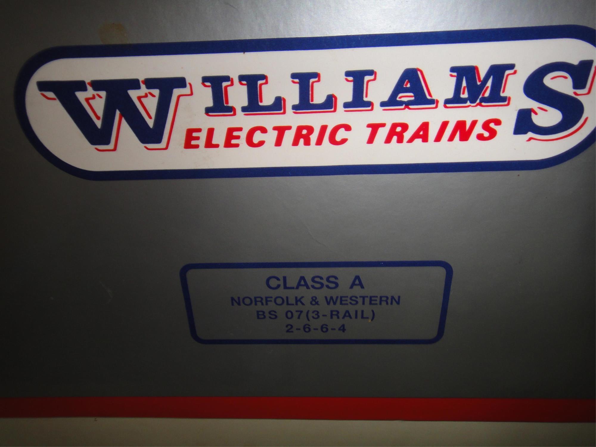 WILLIAMS N&W CLASS A   2-6-6-4 STEAM ENGINE PS-2 I