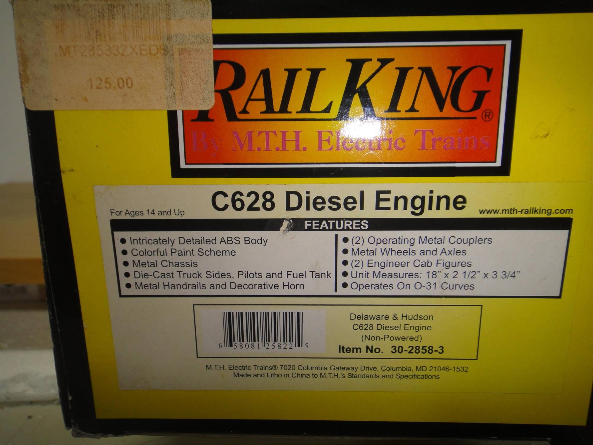 RAILKING C628 DIESEL ENGINE  AND RS- 3 DIESEL