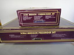 MTH SCALE MADISON SET 5 CAR PLUS 2 CAR ADDON