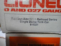 5 LIONEL FAMOUS AMERICAN RAILROAD SERIES CARS