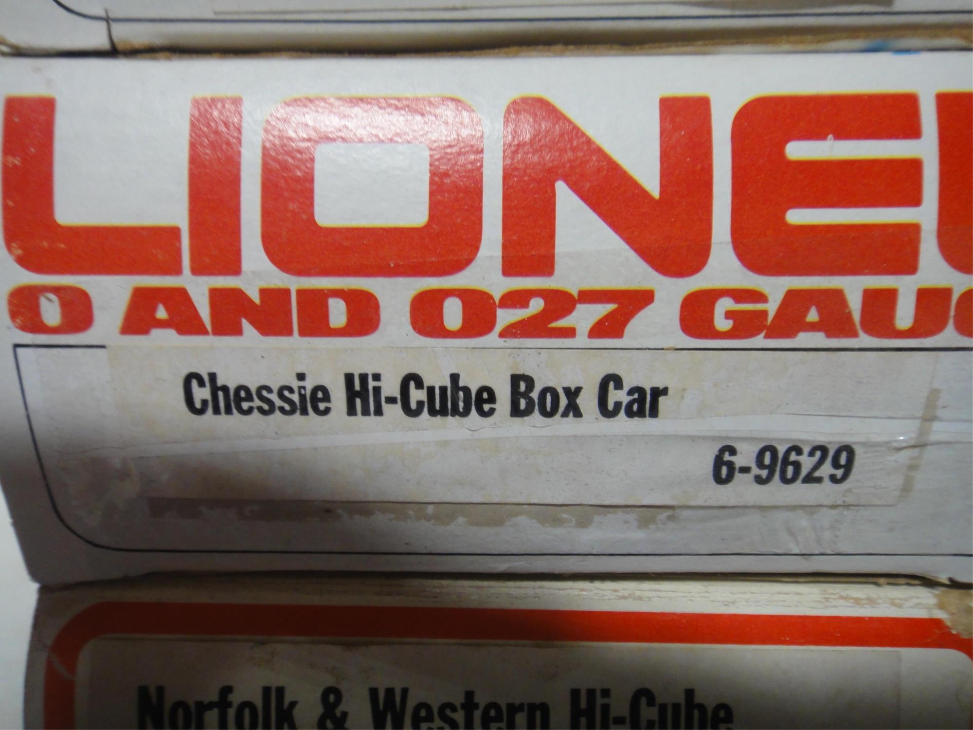 4 LIONEL  HIGH CUBE BOX CARS ROLLING STOCK