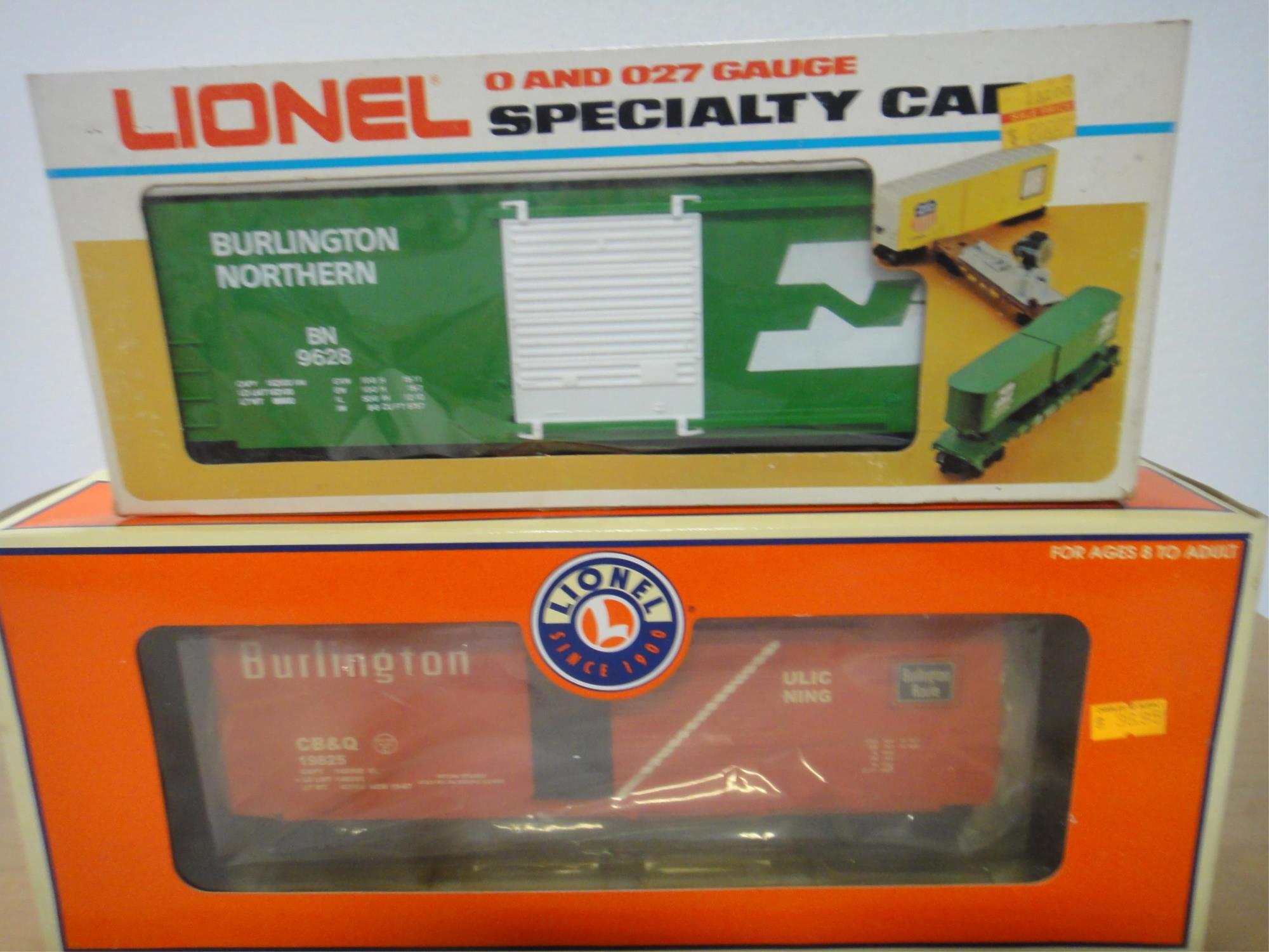 2 LIONEL  HIGH CUBE BOX CARS