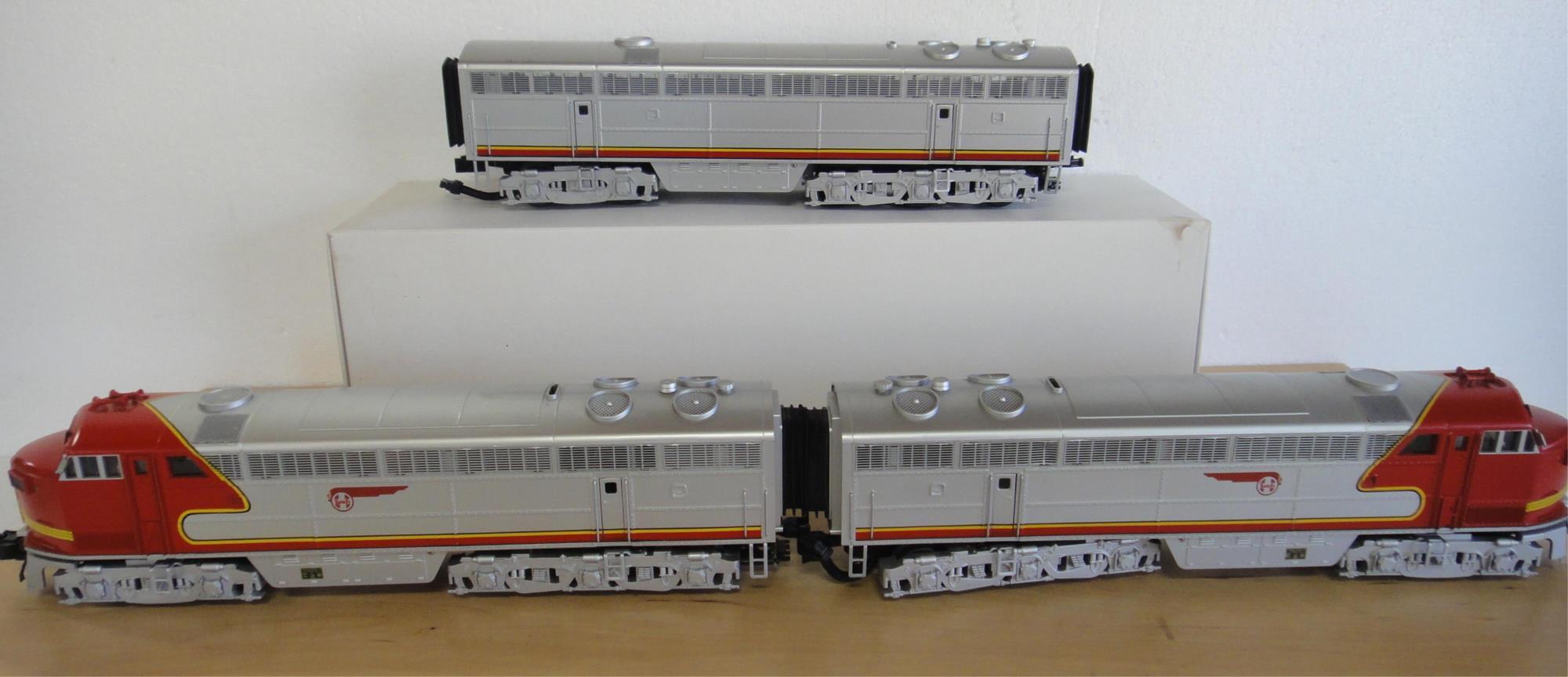 MTH SANTA FE CLINER ABA DIESEL SET PS2