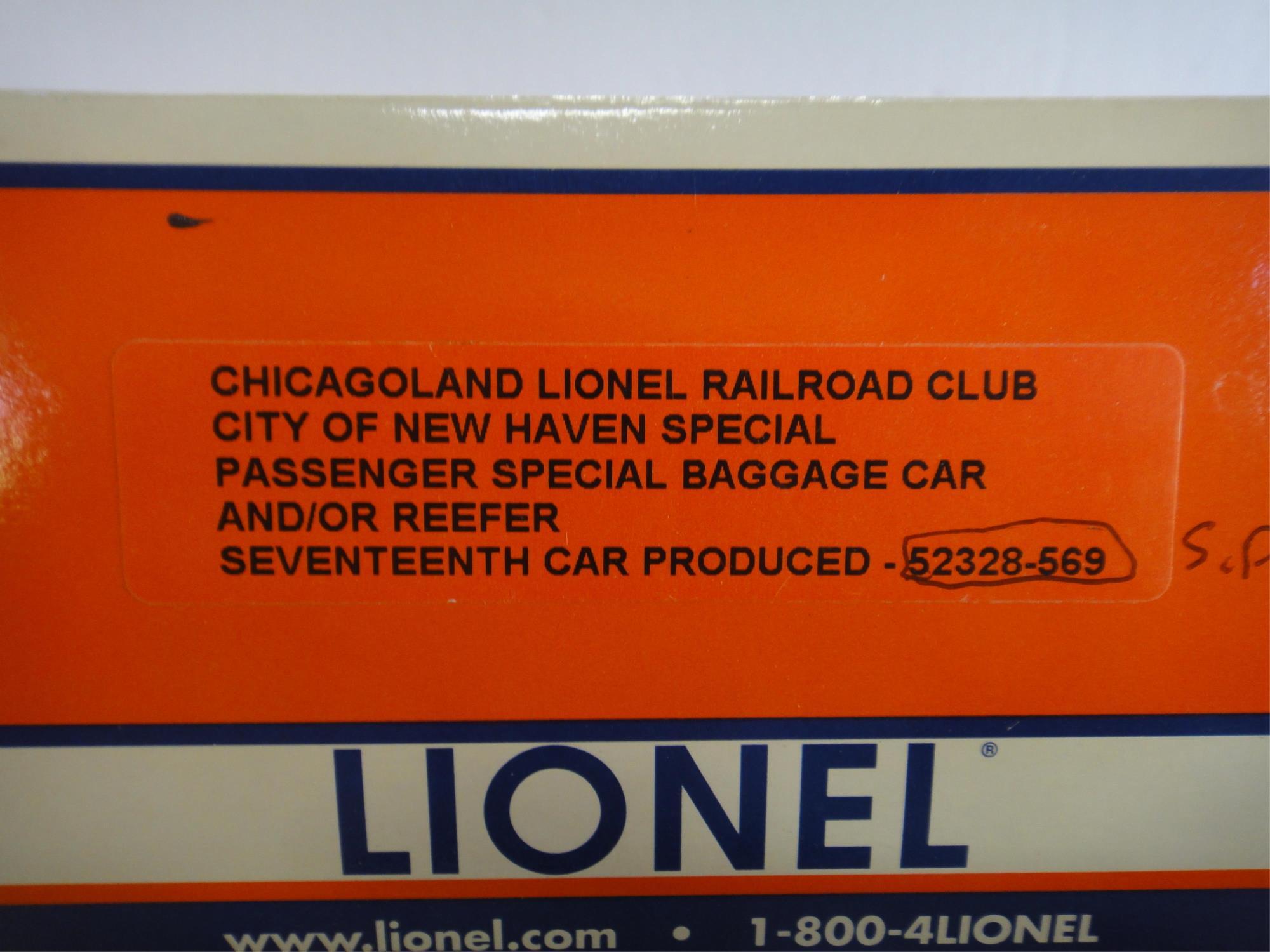 4 LIONEL CHICAGOLAND RAILROAD CLUB SPECIAL RUNS