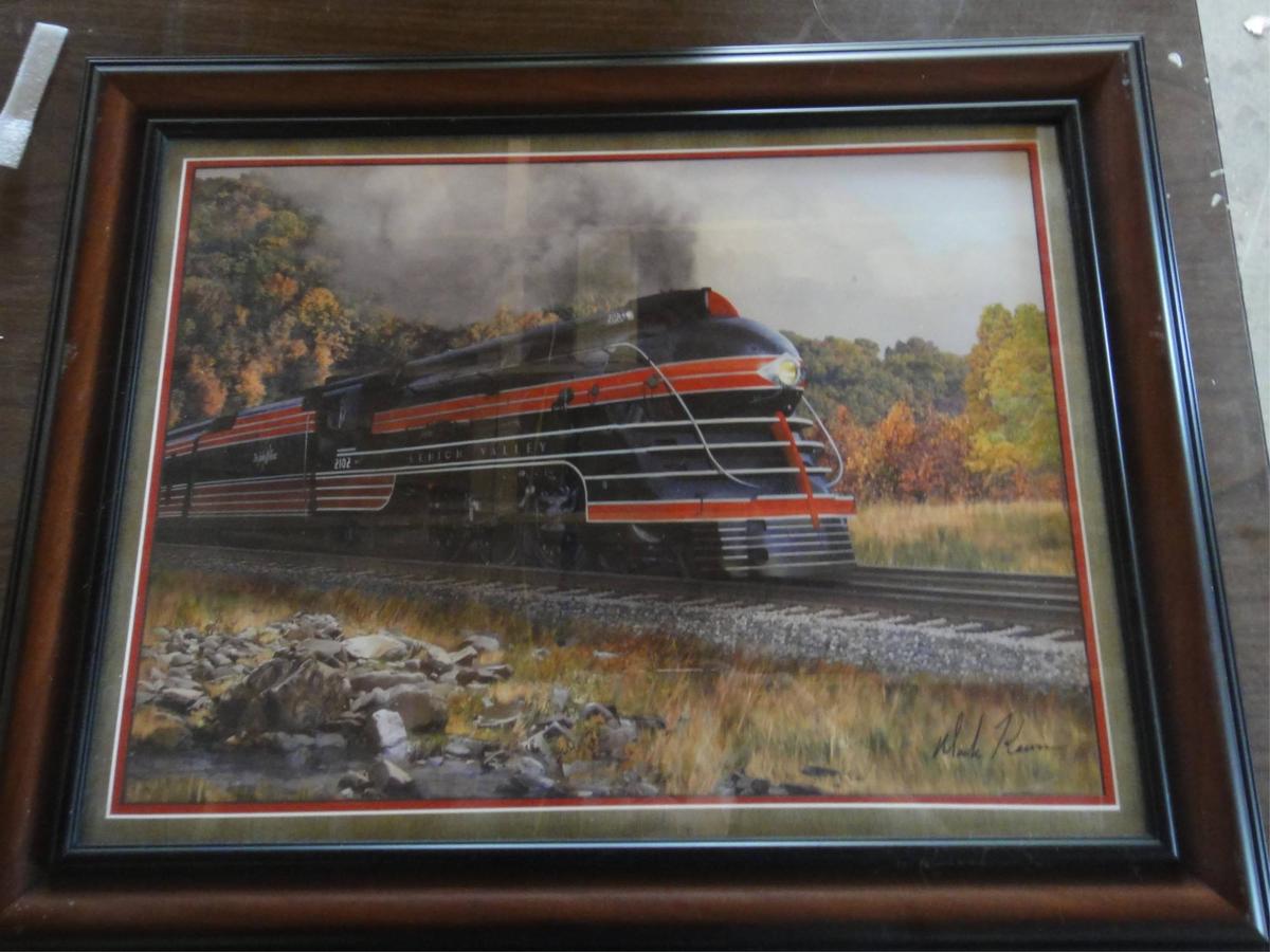 FRAMED  TRAIN PICTURE