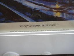 FRAMED  PENNSY  GG1 TRAIN PICTURE