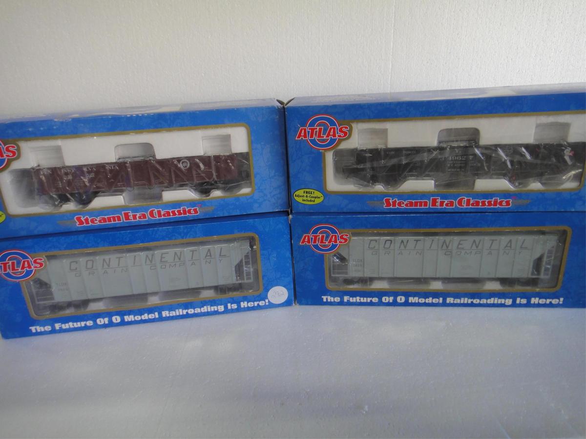 4 ATLAS O GAUGE ROLLING STOCK