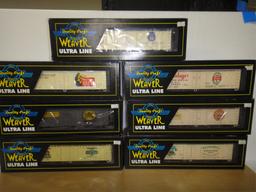 7 WEAVER ULTRA LINE   3 RAIL O GAUGE BEER REEFERS